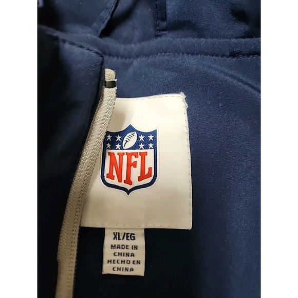 New England Patroits NFL Full-Zip Blue Soft Shell Jacket Size XL - Picture 4 of 14